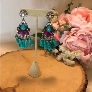 Tassel bazaar statement earrings